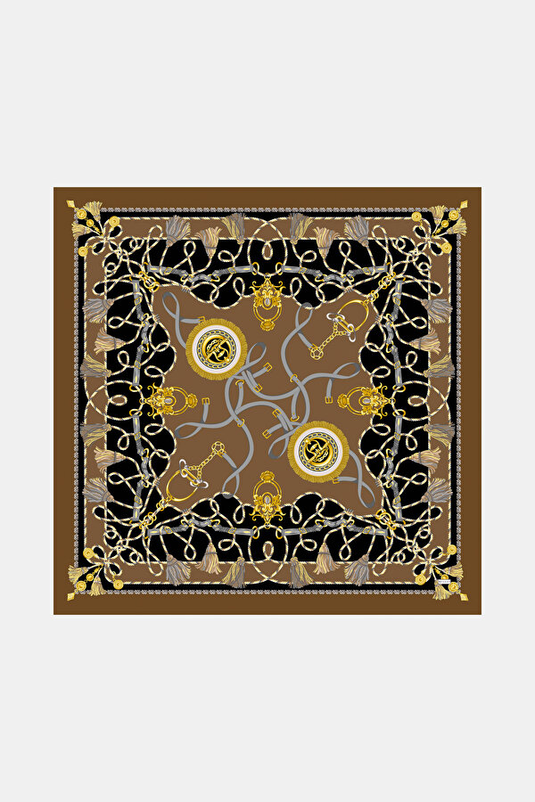 BROWN OBJECT DESIGN CASHMERE/SILK SHAWL
