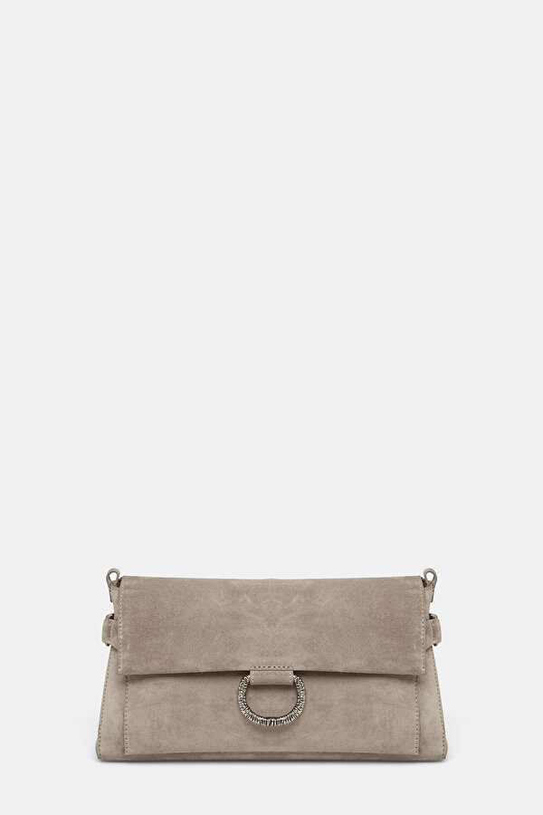 SILVER LEATHER BAG