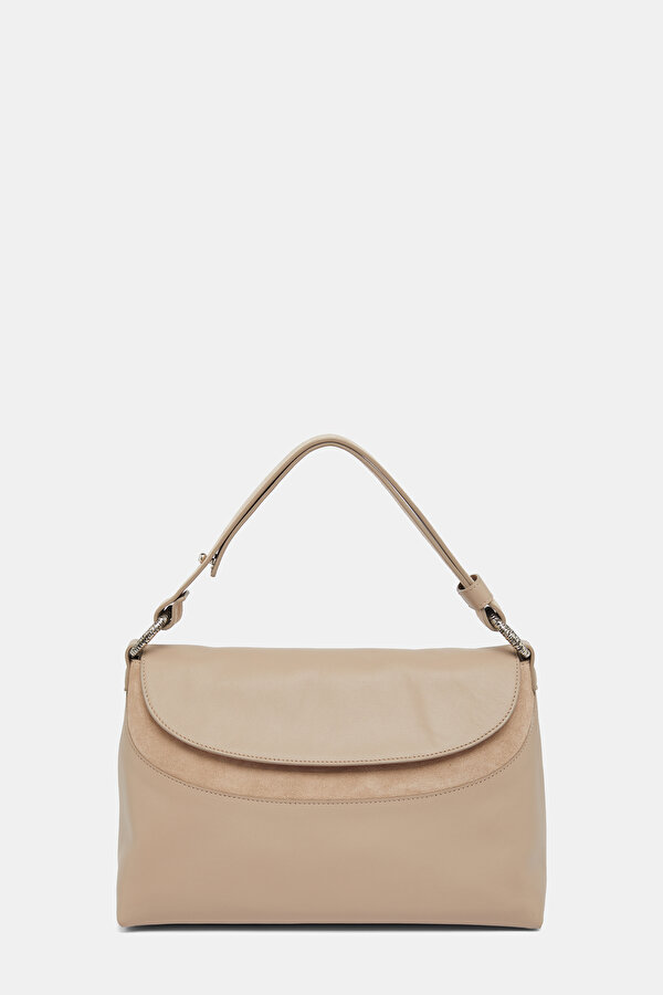 SILVER LEATHER BAG