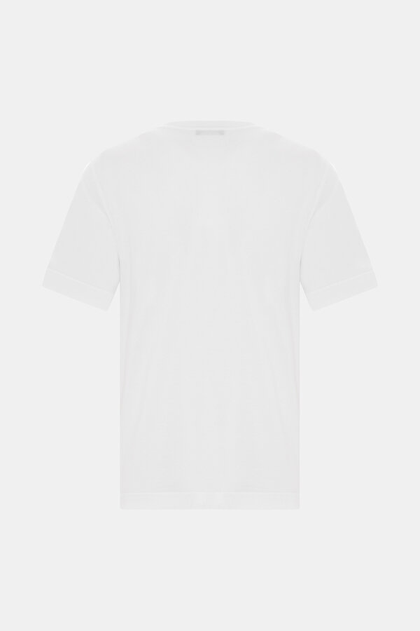 WHITE BASIC / ROUND NECKLINE SHORT SLEEVE TSHIRT 2