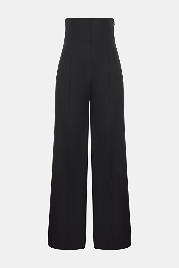BLACK WOOL TROUSERS