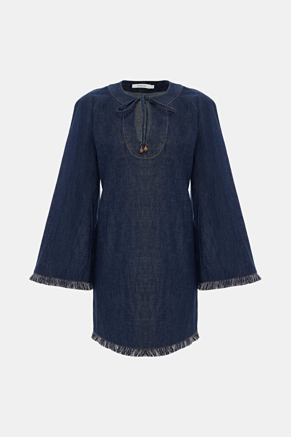 NAVY BLUE MINI DRESS