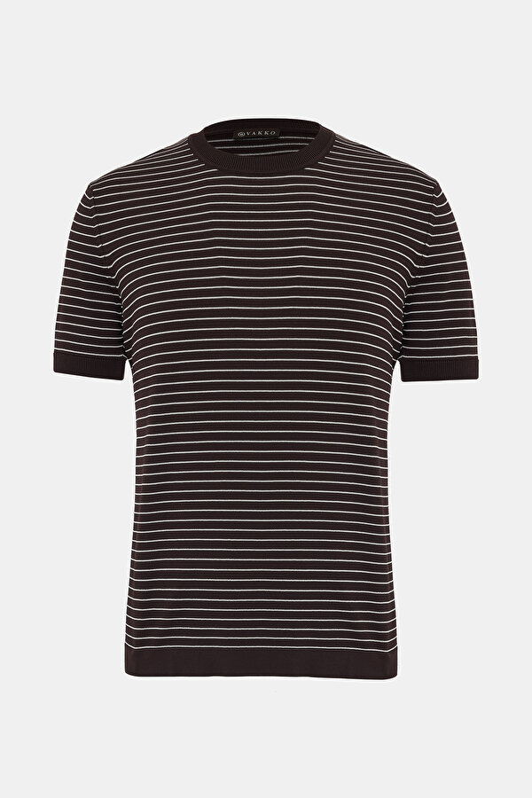 STONE COLOR BASIC / ROUND NECKLINE SHORT SLEEVE TSHIRT