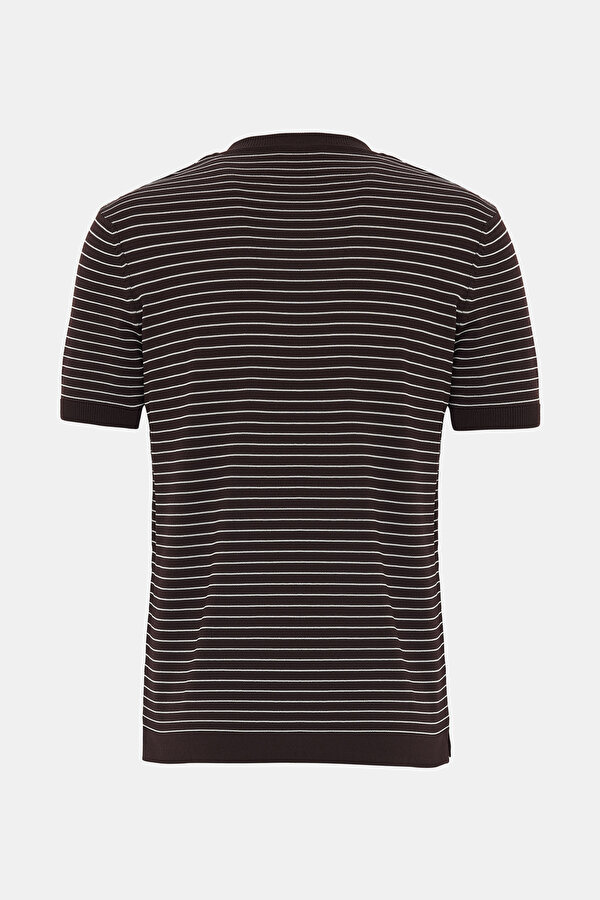 STONE COLOR BASIC / ROUND NECKLINE SHORT SLEEVE TSHIRT 2