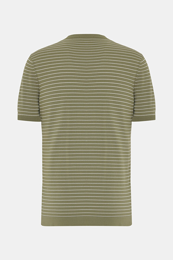 STONE COLOR BASIC / ROUND NECKLINE SHORT SLEEVE TSHIRT 2