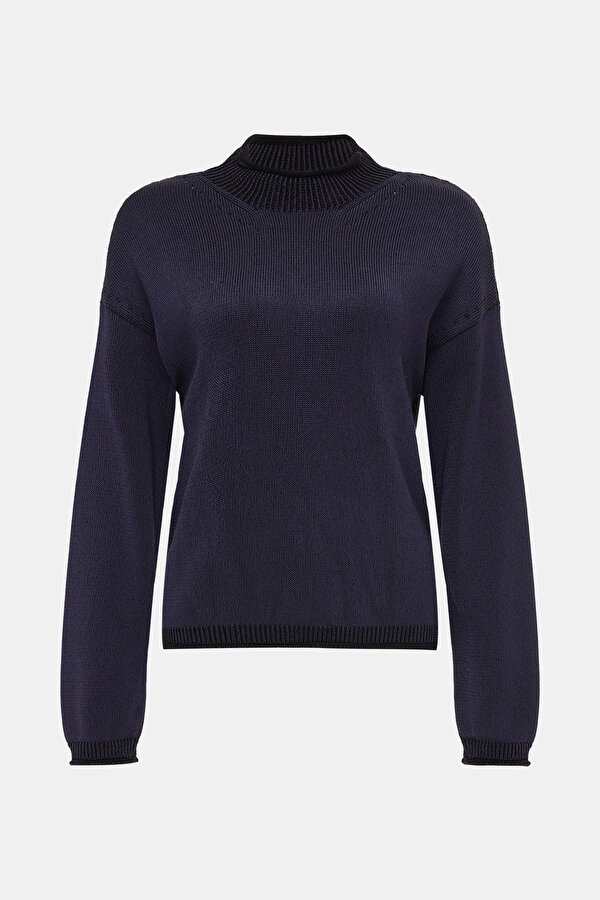 NAVY BLUE VISCOSE JERSEY