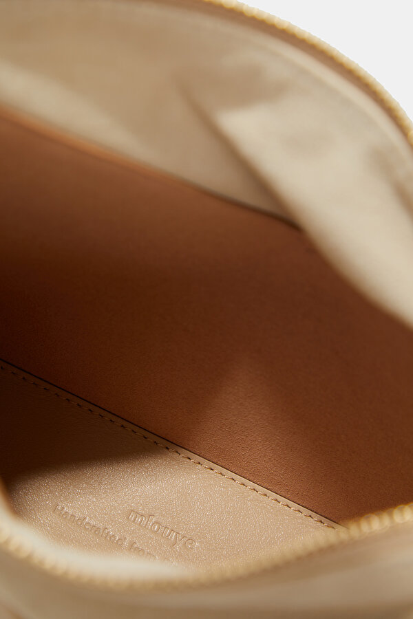 LIGHT CREAM LEATHER BAG 7