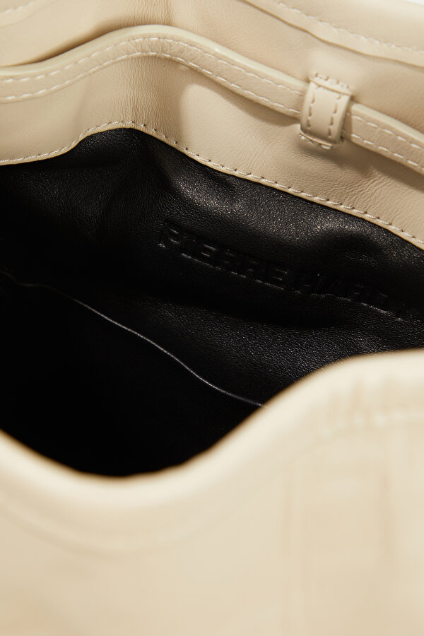 ECRU LEATHER BAG 6