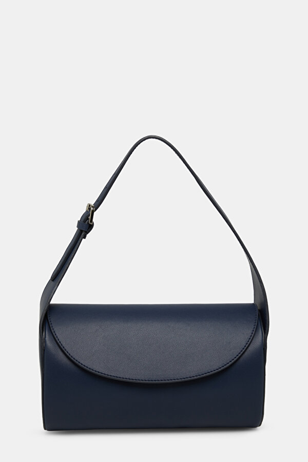 NAVY BLUE LEATHER BAG