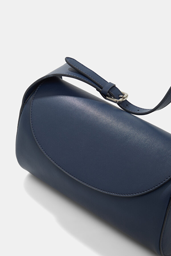 NAVY BLUE LEATHER BAG 6