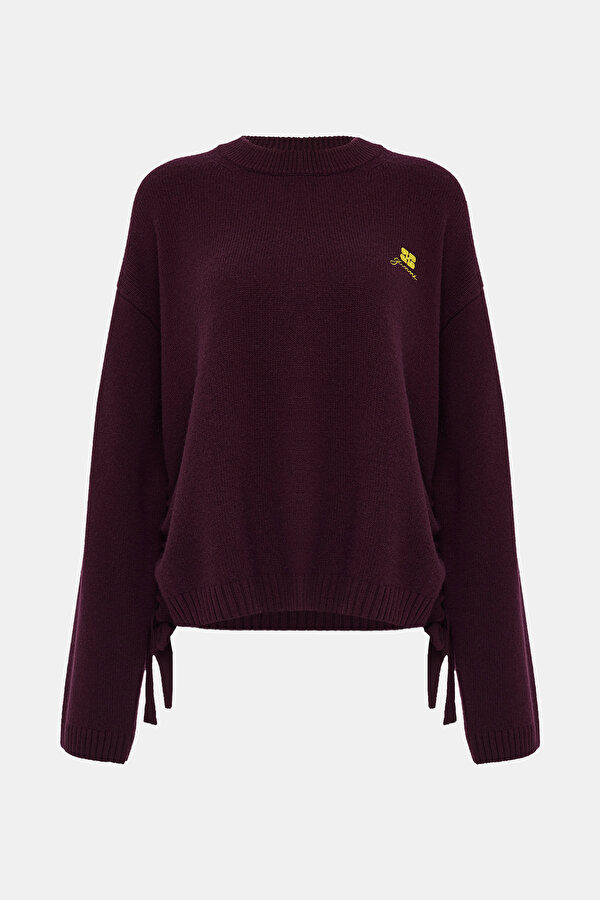 MAROON WOOL JERSEY