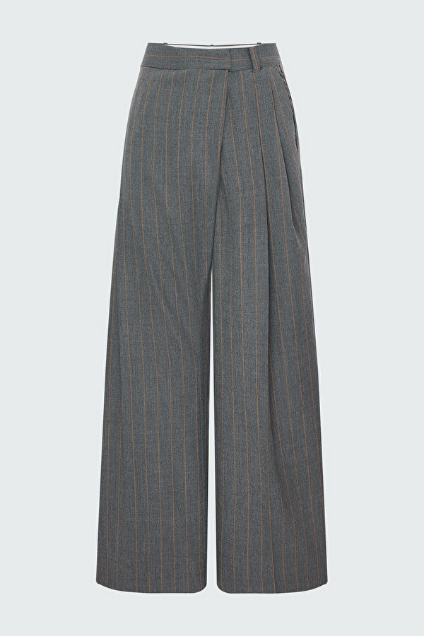 GRİ BORU PAÇA PANTOLON
