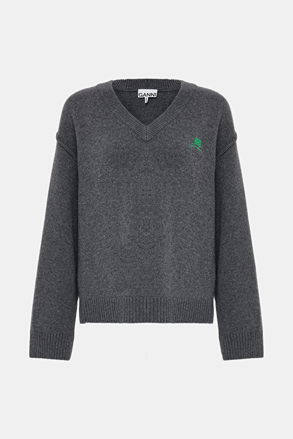 DARK GREY WOOL JERSEY