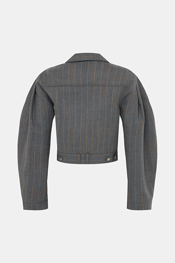 GREY BUTTONED JACKET 2