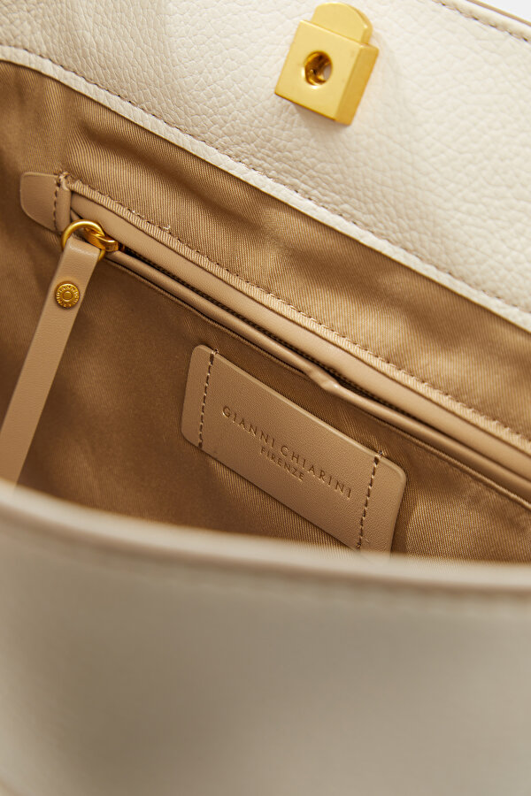 ECRU LEATHER BAG 7