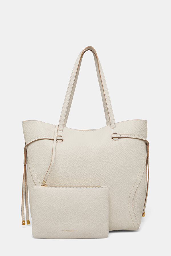 ECRU LEATHER BAG 2