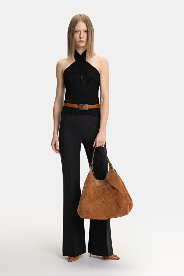 CARAMEL SUEDE BAG 2