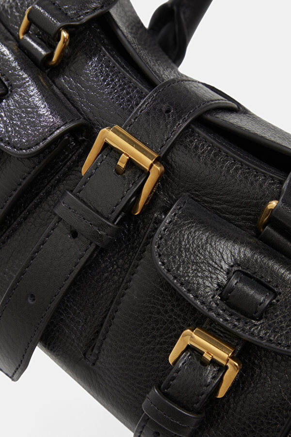 BLACK LEATHER BAG 6