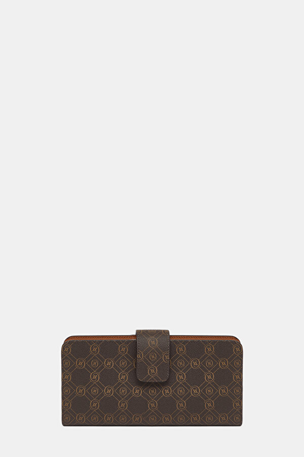 TAN MONOGRAM WALLET