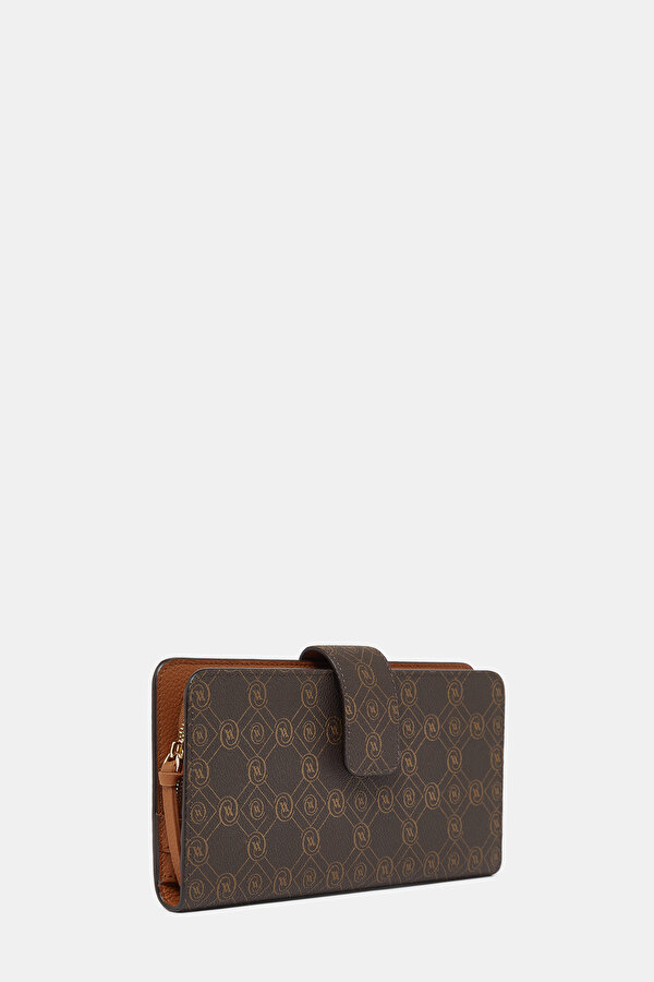 TAN MONOGRAM WALLET 2