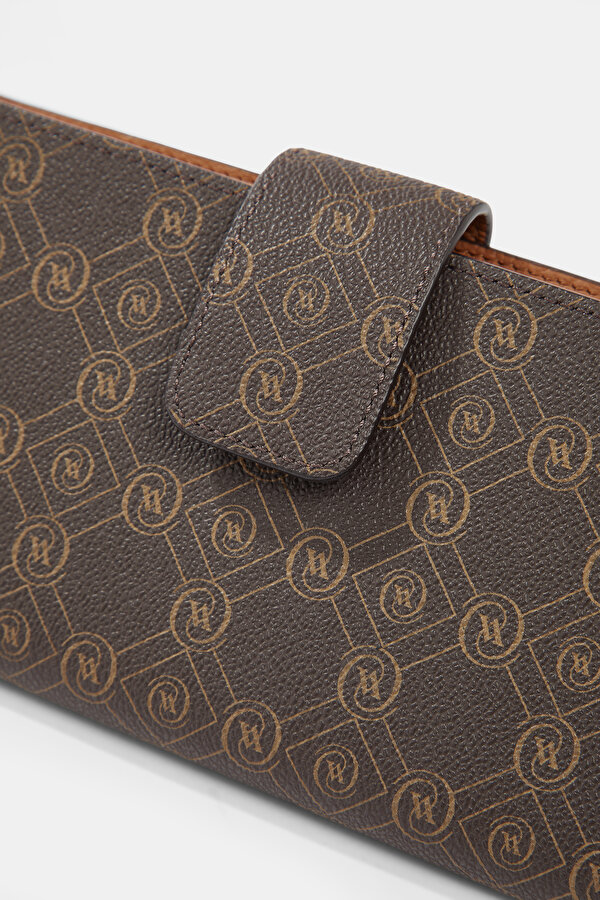 TAN MONOGRAM WALLET 6