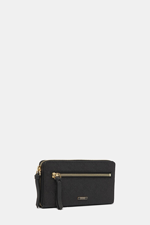BLACK MONOGRAM WALLET 2