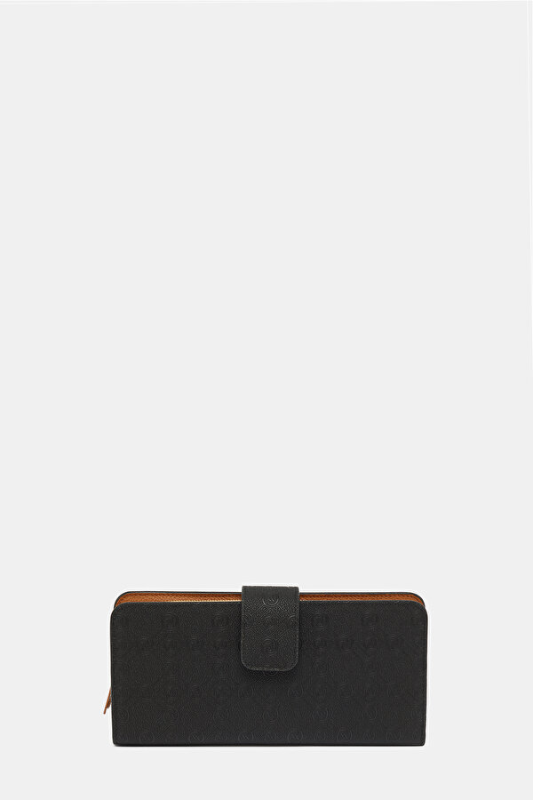 TAN MONOGRAM WALLET