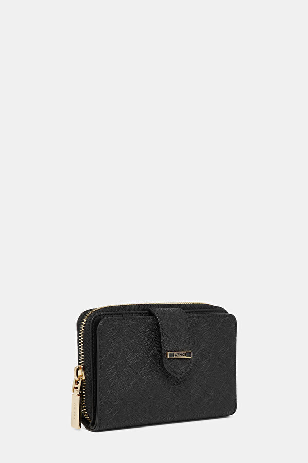 BLACK MONOGRAM WALLET 2