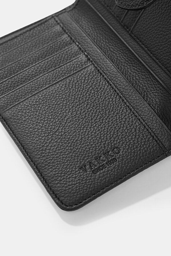 BLACK MONOGRAM WALLET 6