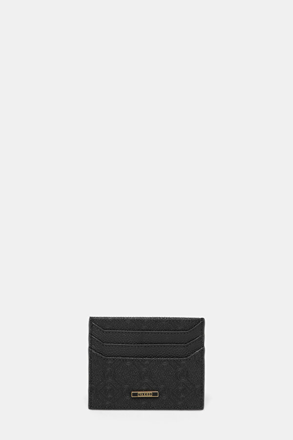 BLACK MONOGRAM WALLET