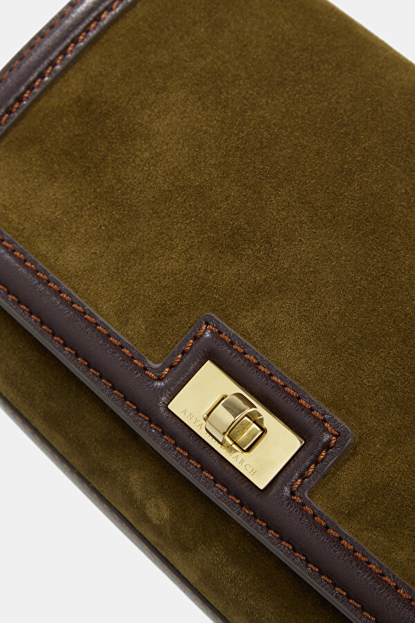 KHAKI LEATHER BAG 7