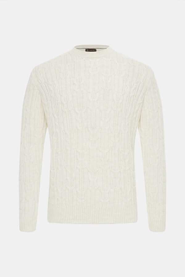 ECRU BASIC / ROUND NECKLINE TRICOT