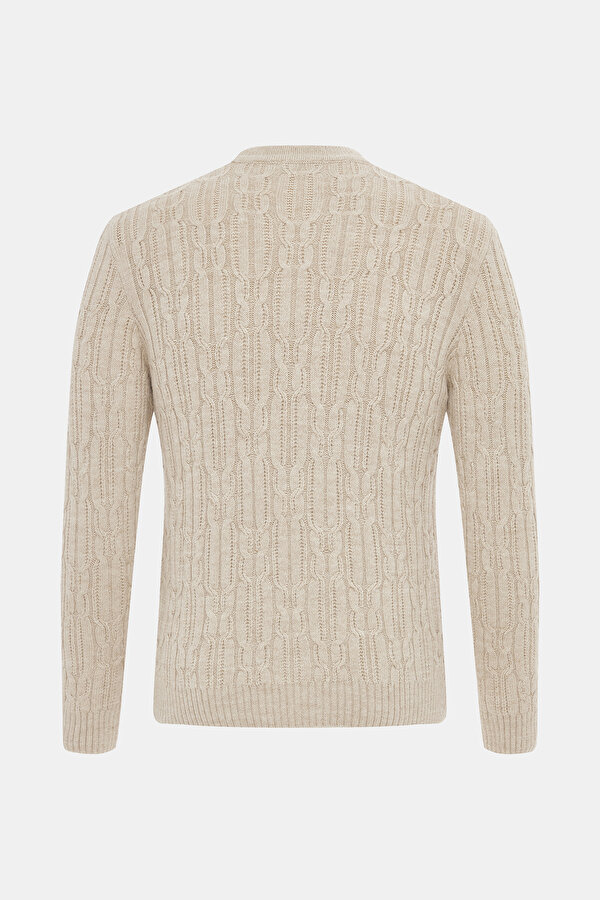 BEIGE BASIC / ROUND NECKLINE TRICOT 2