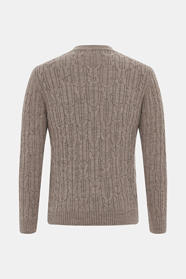 BROWN BASIC / ROUND NECKLINE TRICOT 2