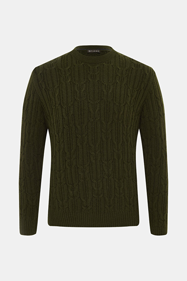 GREEN BASIC / ROUND NECKLINE TRICOT
