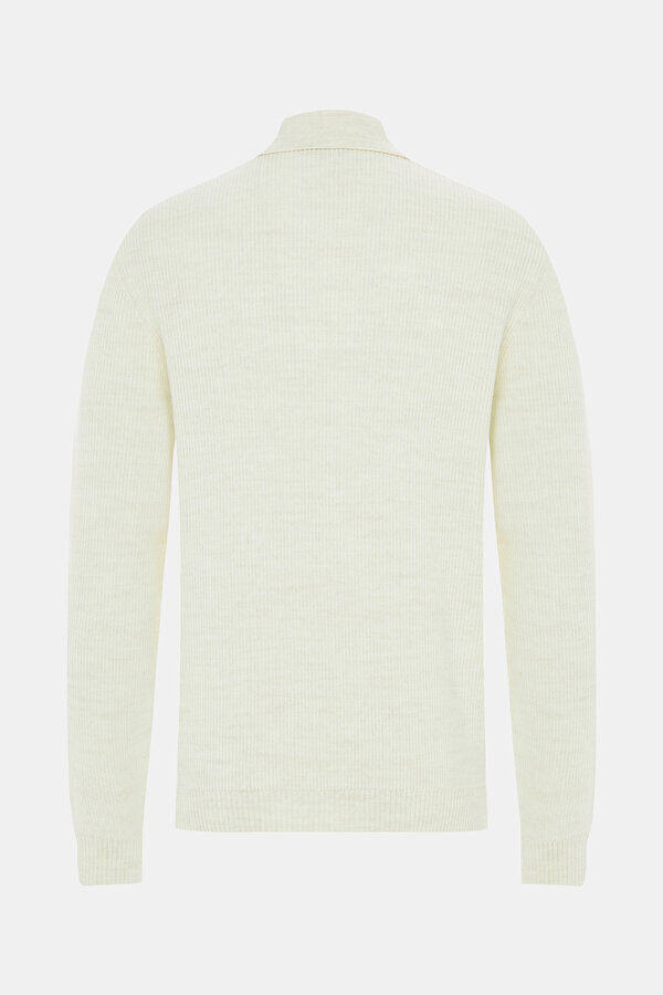 ECRU POLO NECK TRICOT 2