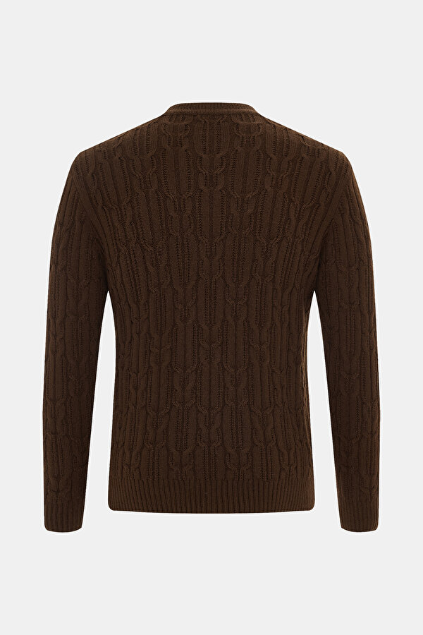 DARK BROWN BASIC / ROUND NECKLINE TRICOT 2