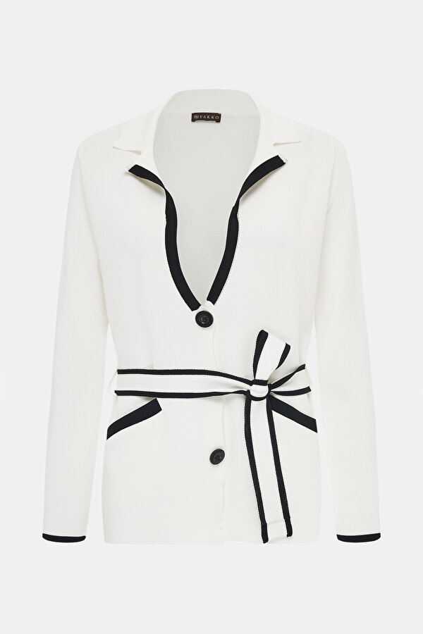 BLACK V NECK JACKET 7