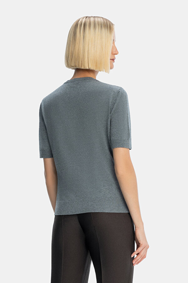 DARK BLUE BASIC / ROUND NECKLINE TRICOT 2