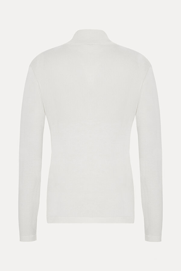 ECRU UPRIGHT COLLAR TRICOT 7