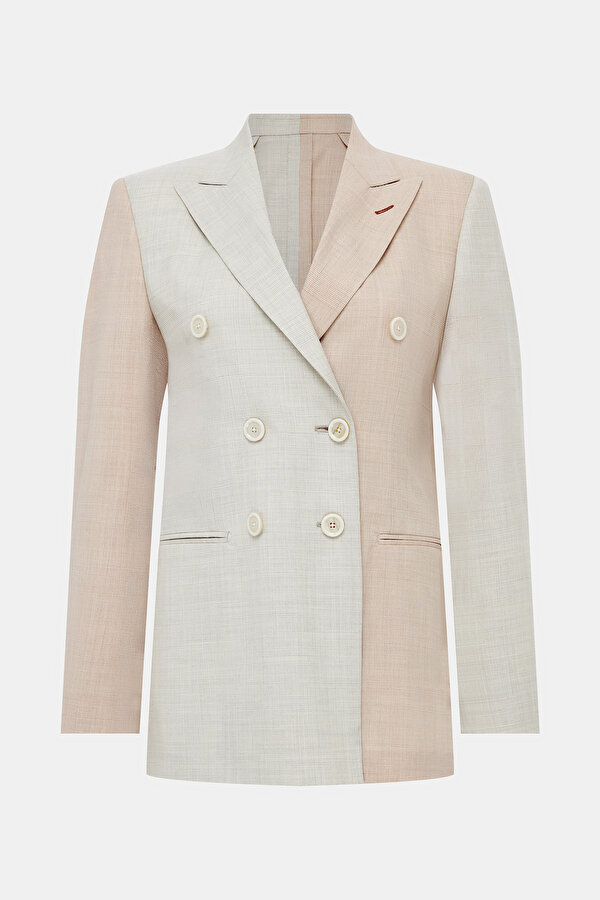 ECRU SURPLICE NECKLINE (CROSS-OVER NECKLINE) JACKET 7