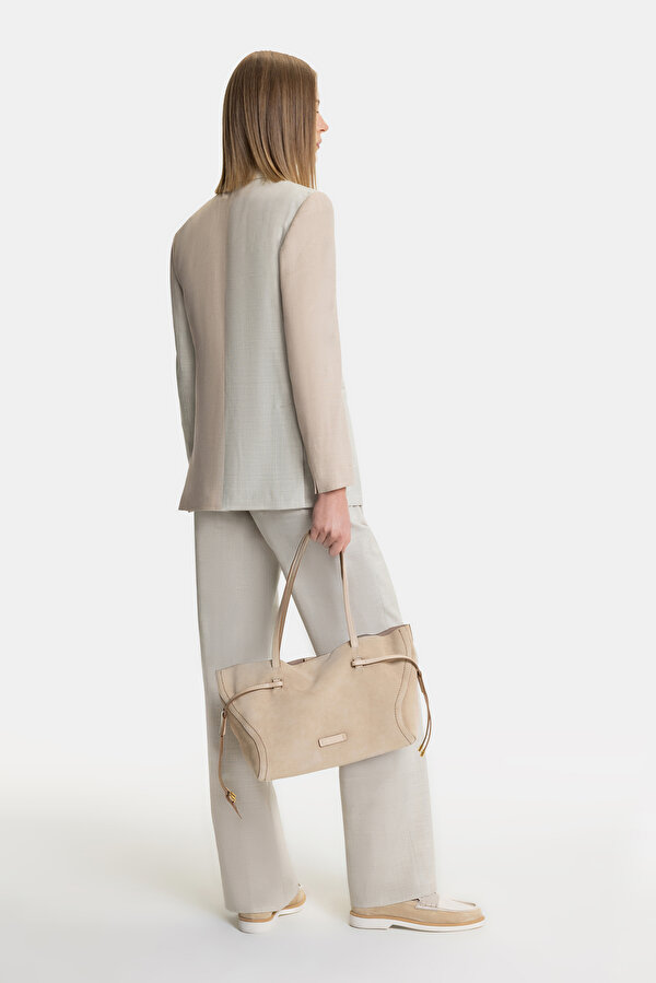 ECRU SURPLICE NECKLINE (CROSS-OVER NECKLINE) JACKET 6
