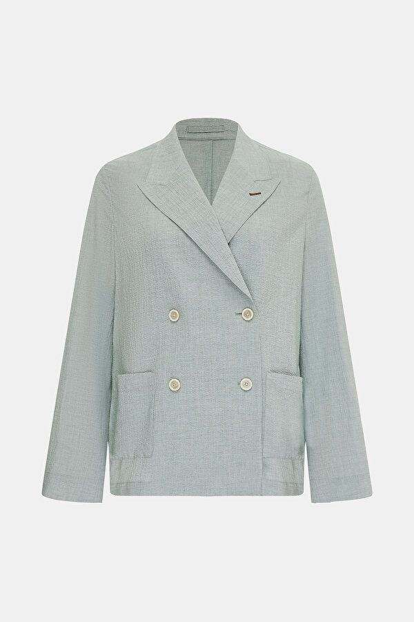 MINT SURPLICE NECKLINE (CROSS-OVER NECKLINE) JACKET