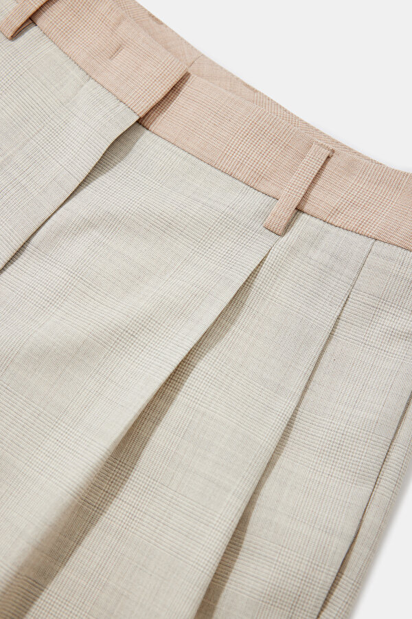 ECRU WIDE LEG TROUSERS 6