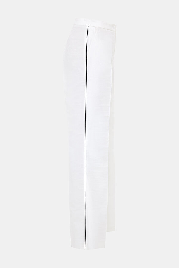ECRU WIDE LEG TROUSERS 6