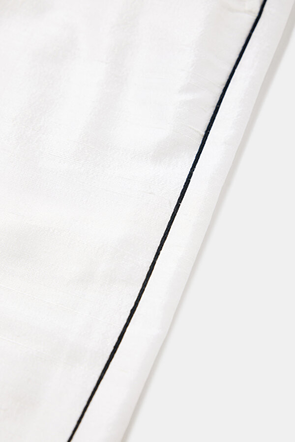 ECRU WIDE LEG TROUSERS 7