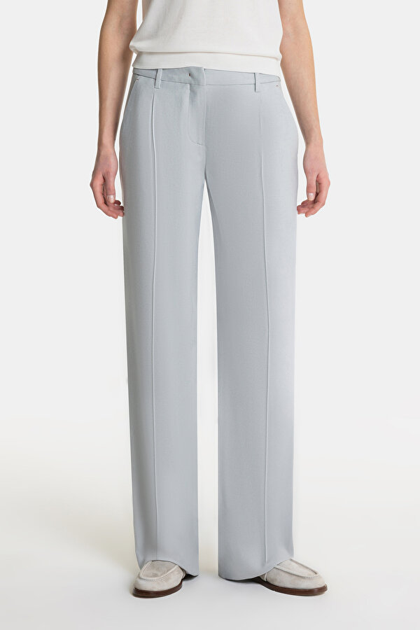 LIGHT GREY WIDE LEG TROUSERS 2