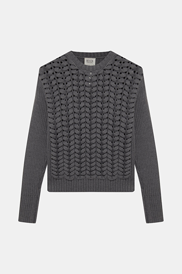DARK GREY WOOL JERSEY