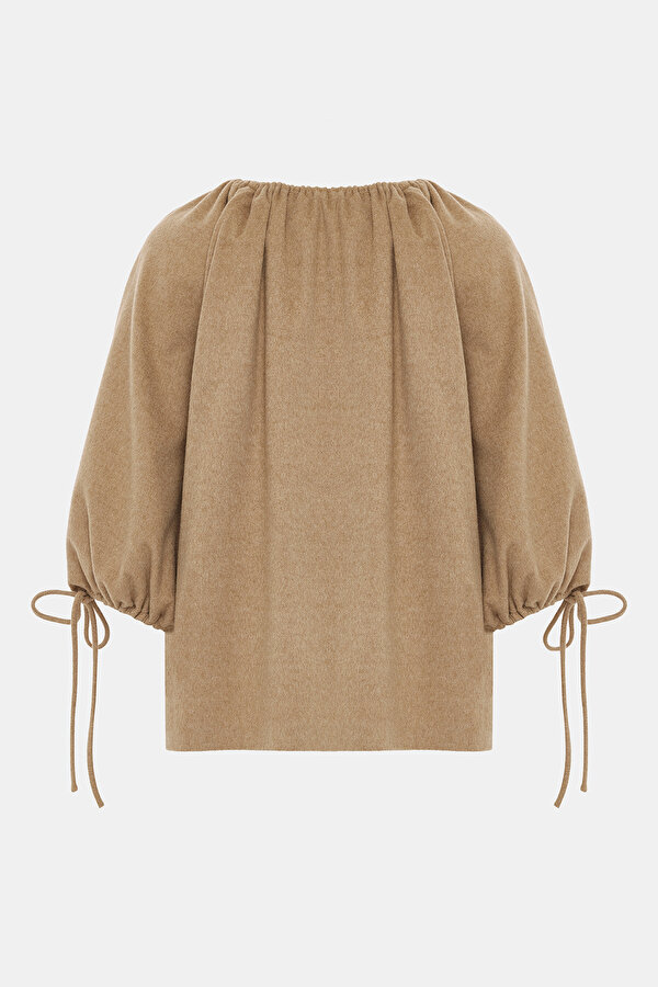 BEIGE 3/4 SLEEVES BLOUSE 2
