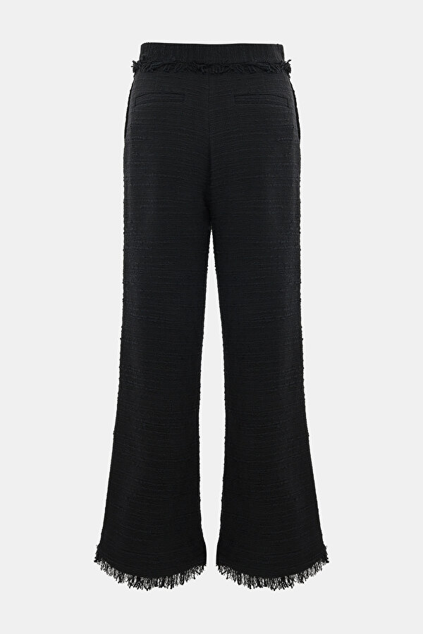 BLACK WIDE LEG TROUSERS 2